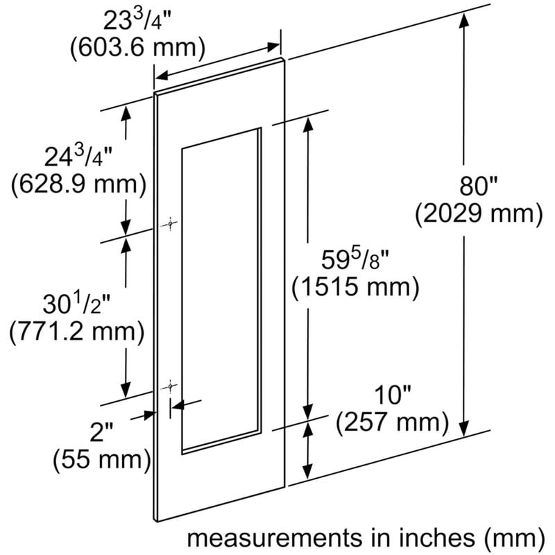 Thermador 24 in. Door Panel Kit for Wine Storage - Stainless Steel, , hires