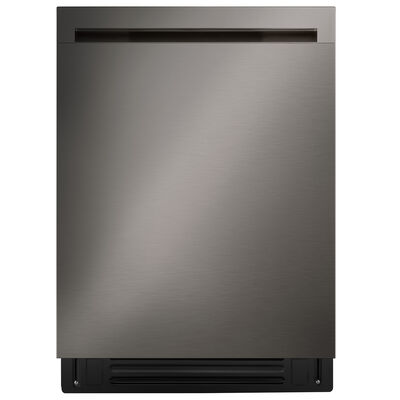 LG 24 in. Top Control Flush-Mount Smart Dishwasher with 46 dBA Sound Level, 3rd-Rack, AutoVent Dry & Pocket Handle - Black Stainless Steel | LDNPQ445D