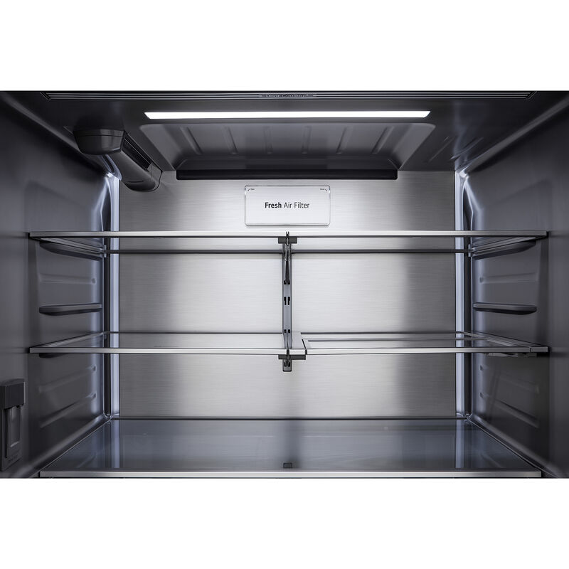 LG Studio 36 in. 26.5 cu. ft. Smart Counter Depth French Door Refrigerator with Internal Water Dispenser - Essence White, Essence White, hires