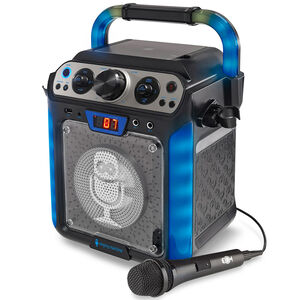 Singing Machine Groove Cube Hype Bluetooth, Stand Alone Karaoke Machine, LED Lights - Black, , hires