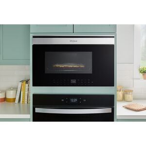 Whirlpool 30 in. 1.1 cu. ft. 1000W Smart Built-In Microwave with Convection & Sensor Cooking - Fingerprint Resistant Stainless, , hires