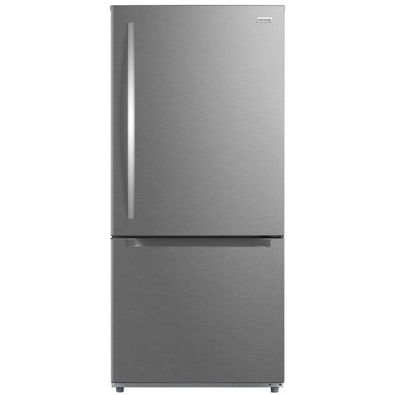 Frigidaire 30 in. 18.7 cu. ft. Garage-Ready Bottom Freezer Refrigerator - Stainless Steel, Stainless Steel, hires