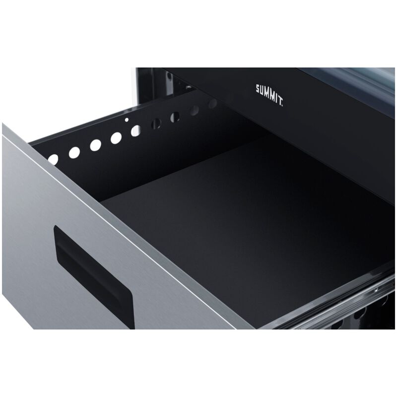 Summit 24 in. 2.6 cu. ft. Standard Convection Slide-In Electric Range with 4 Induction Burners - Stainless Steel, Stainless Steel, hires