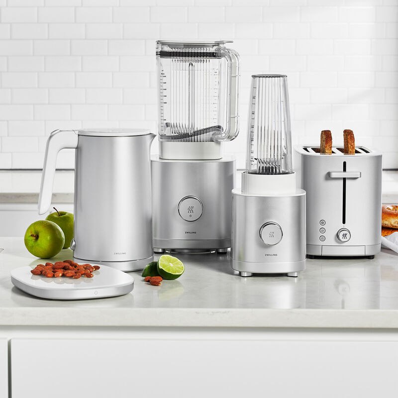 Zwilling Enfinigy 64 Oz. 12-Speed Countertop Blender with Plastic Jar - Silver, , hires