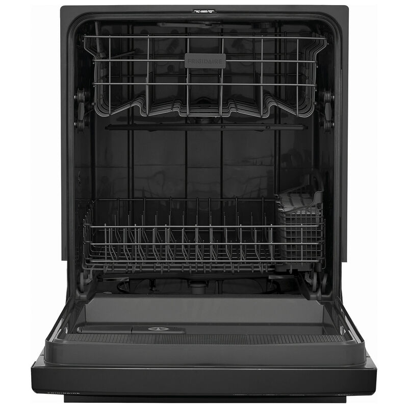 Frigidaire 24 in. Front Control Dishwasher with 54 dBa Sound Level, MaxDry & Pocket - Black, Black, hires