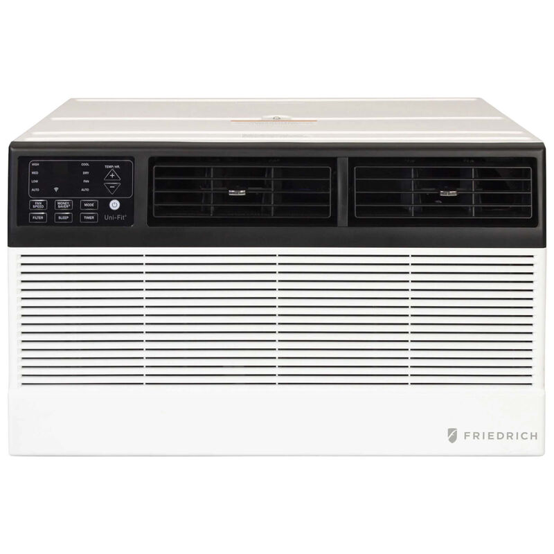 Friedrich Uni-Fit Series 10,000 BTU Heat/Cool Smart Through-the-Wall Air Conditioner with 3 Fan Speeds, Sleep Mode & Remote Control - White, , hires