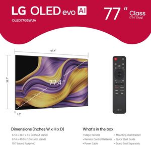 LG - 77" Class G5 Series OLED evo 4K UHD Smart webOS TV, , hires