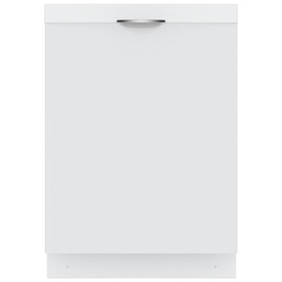 Bosch 300 Series 24 in. Smart Built-In Dishwasher with Top Control, 46 dBA Sound Level, 16 Place Settings, 8 Wash Cycles & Sanitize Cycle - White | SHS53CD2N