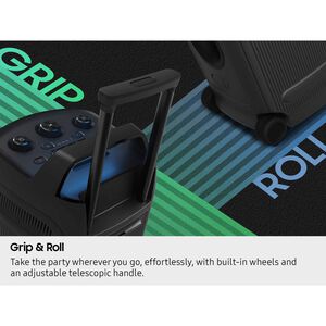 Samsung Sound Tower Portable Party Speaker with Built-in Battery & Wheels - Black, , hires