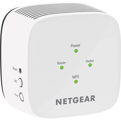 Netgear Dual-band WiFi Range Extender, 1.2Gbps, Wall-plug, Internal Antenna | EX6110100NAS