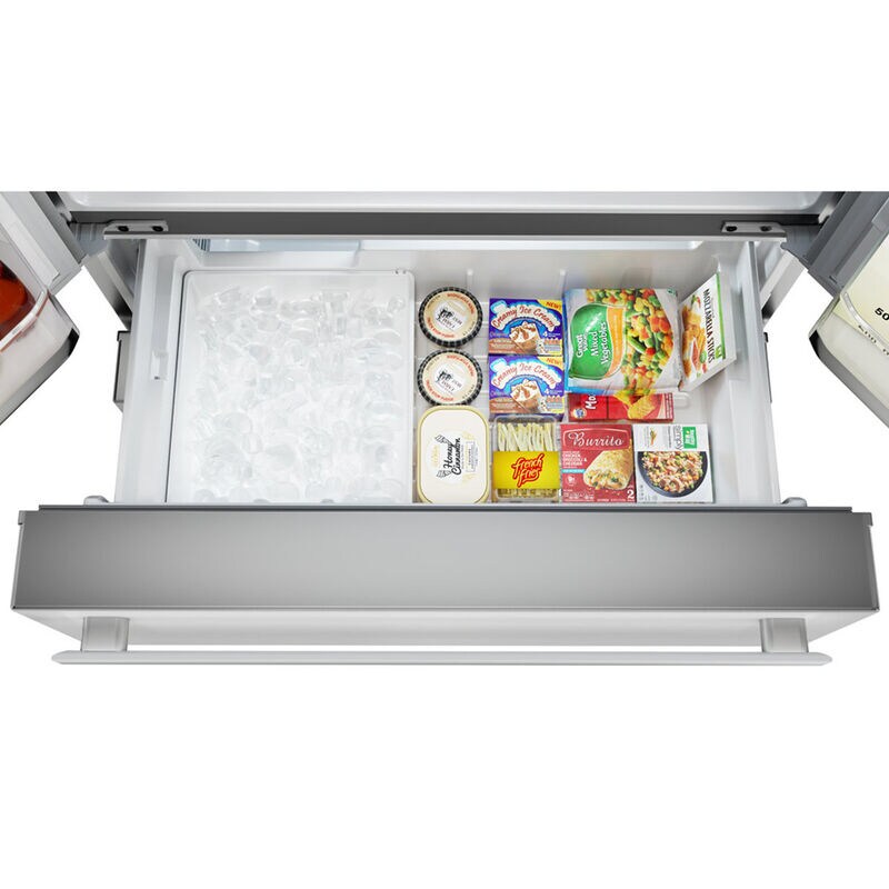 Sharp 36 in. 22.5 cu. ft. Counter Depth 4-Door French Door Refrigerator with Ice Maker - Stainless Steel, , hires