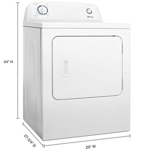 Amana 29 in. 6.5 cu. ft. Electric Dryer with Wrinkle Prevent Option - White, , hires