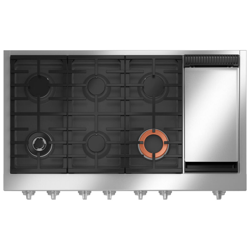 Cafe Professional Series 48" Gas Rangetop with 6 Burners & Griddle