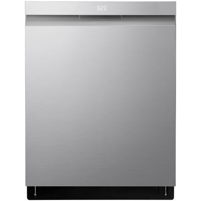 LG 24 in. Smart Built-In Dishwasher with Top Control, 44 dBA Sound Level, 15 Place Settings, 10 Wash Cycles & Sanitize Cycle - PrintProof Stainless Steel | LDPS6762S