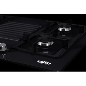 Summit 30 in. 4-Burner Natural Gas Cooktop - Black, , hires