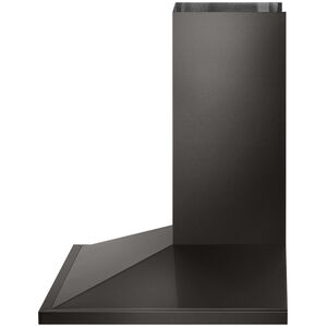 LG 30 in. Ducted Chimney Style Range Hood with 600 CFM, 5 Fan Speeds & 1 LED Light - Black Stainless, Black Stainless, hires