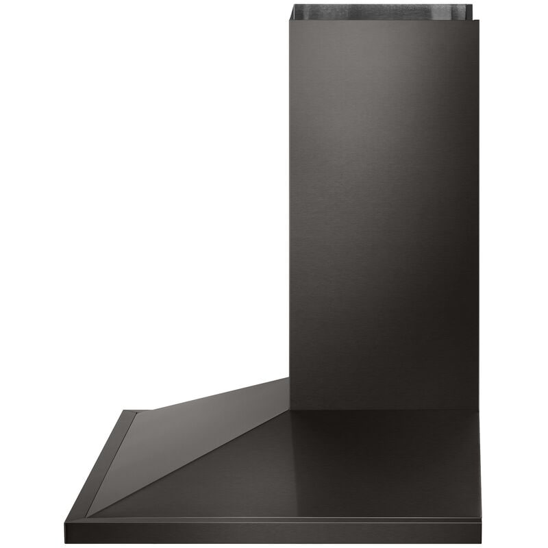 LG 30 in. Ducted Chimney Style Range Hood with 600 CFM, 5 Fan Speeds & 1 LED Light - Black Stainless, Black Stainless, hires