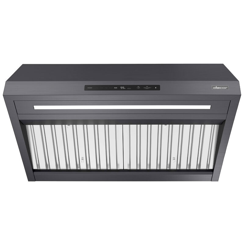 Dacor 36 in. Canopy Pro Style Smart Range Hood with 4 Speed Settings, 1200 CFM & 1 LED Light - Graphite Stainless, , hires