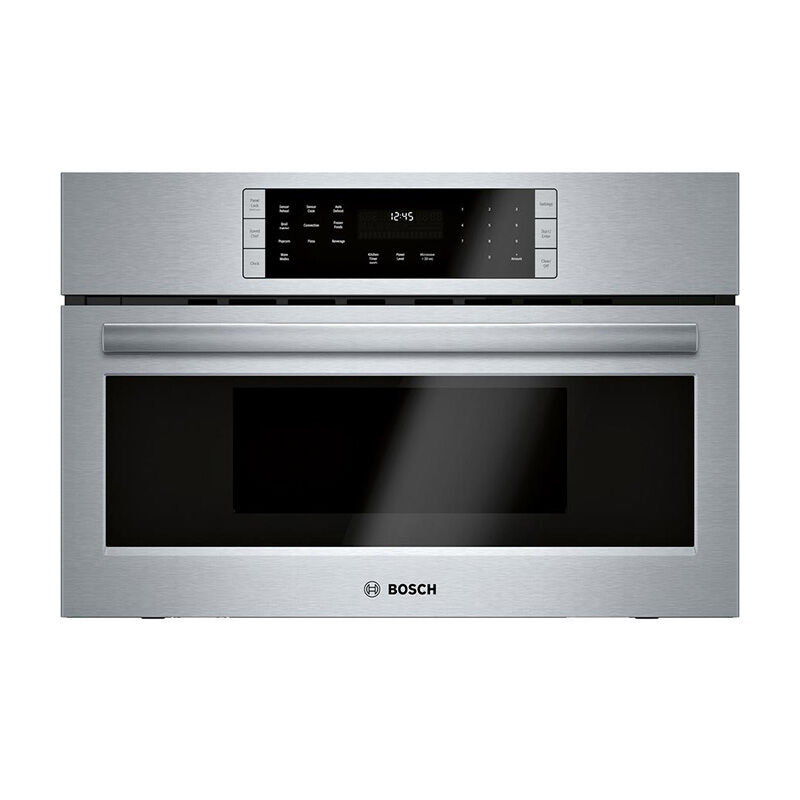 Bosch 800 Series 30 in. 1.6 cu.ft Built-In Microwave with 10 Power Levels & Sensor Cooking Controls - Stainless Steel, , hires