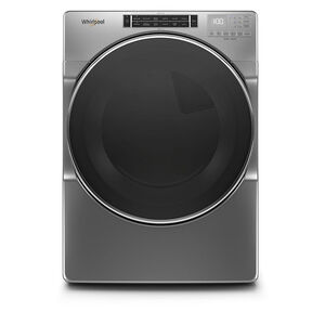 Whirlpool 27 in. 7.4 cu. ft. Stackable Electric Dryer with Sensor Dry & Steam Cycle - Chrome Shadow