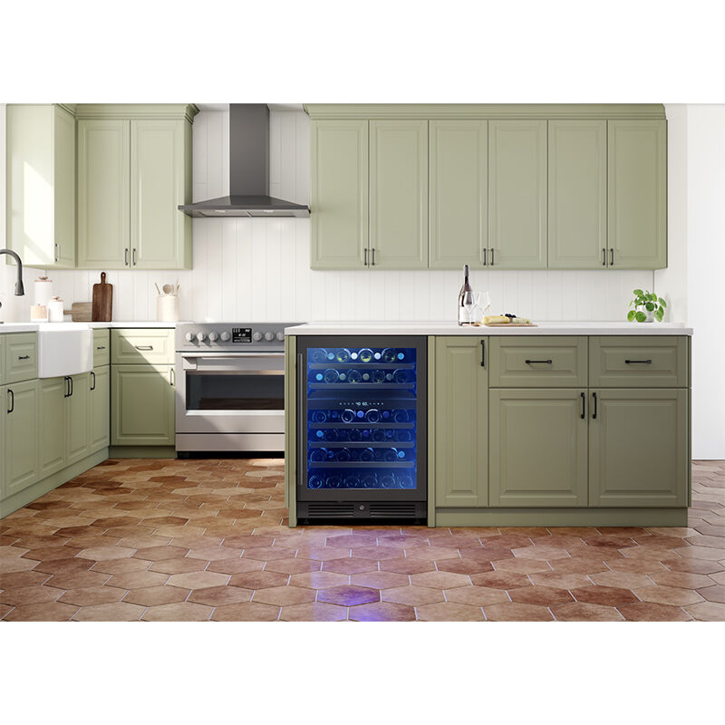 Zephyr Presrv Series 24 in. Undercounter Wine Cooler with Wood