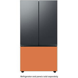 Samsung BESPOKE 3-Door French Door Top Panel for Refrigerators - Matte Black Steel, , hires