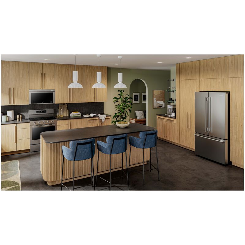 KitchenAid 30 in. 5.0 cu. ft. Smart Air-Fry True European Convection Gas Range with 5 Sealed Burners - Stainless Steel with PrintShield Finish, , hires