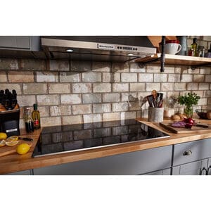 KitchenAid 36 in. 5-Burner Electric Cooktop with Simmer Burner & Power Burner - Stainless Steel, , hires