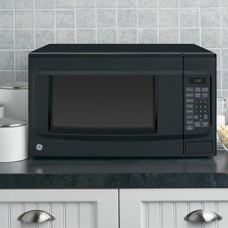 GE 22 in. 1.4 cu.ft Countertop Microwave with 10 Power Levels & Sensor Cooking Controls - Black, , hires