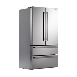 Sharp 36 in. 22.5 cu. ft. Counter Depth 4-Door French Door Refrigerator with Ice Maker - Stainless Steel, , hires
