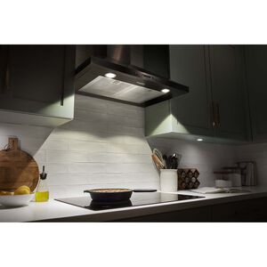 Whirlpool 30 in. Convertible Chimney Style Range Hood with 400 CFM, 3 Fan Speeds & 2 LED Lights - Stainless Steel, , hires