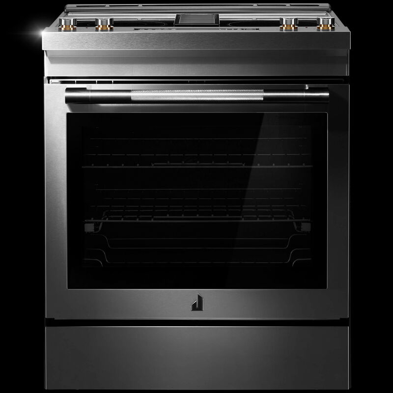 JennAir 30 in. 6.2 cu. ft. Air Fry True European Convection Slide-In Electric Range with Radiant Burners - Stainless Steel, , hires