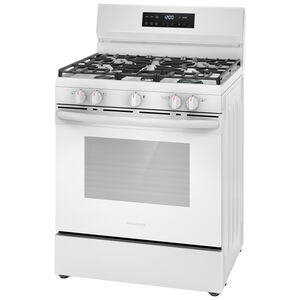 Frigidaire 30 in. 5.1 cu. ft. Oven Freestanding Natural Gas Range with 5 Sealed Burners - White, , hires