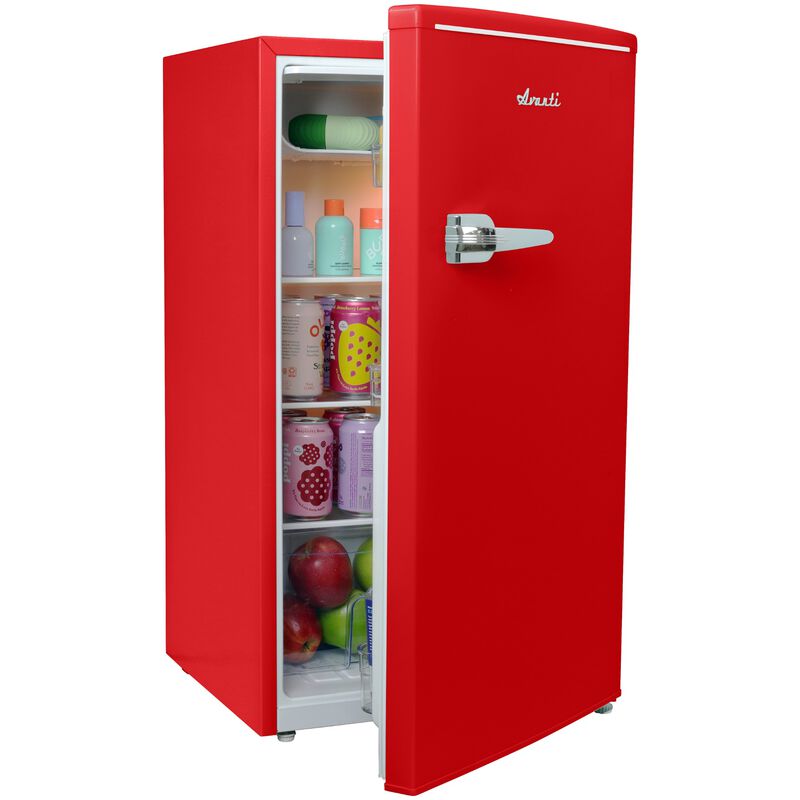Avanti 18 in. 3.1 cu. ft. Mini Fridge with Freezer Compartment - Red, Red, hires