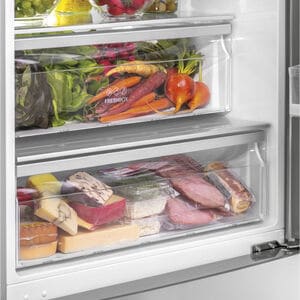 Haier 28 in. 15 cu. ft. Counter Depth Bottom Freezer Refrigerator - Stainless Steel, , hires