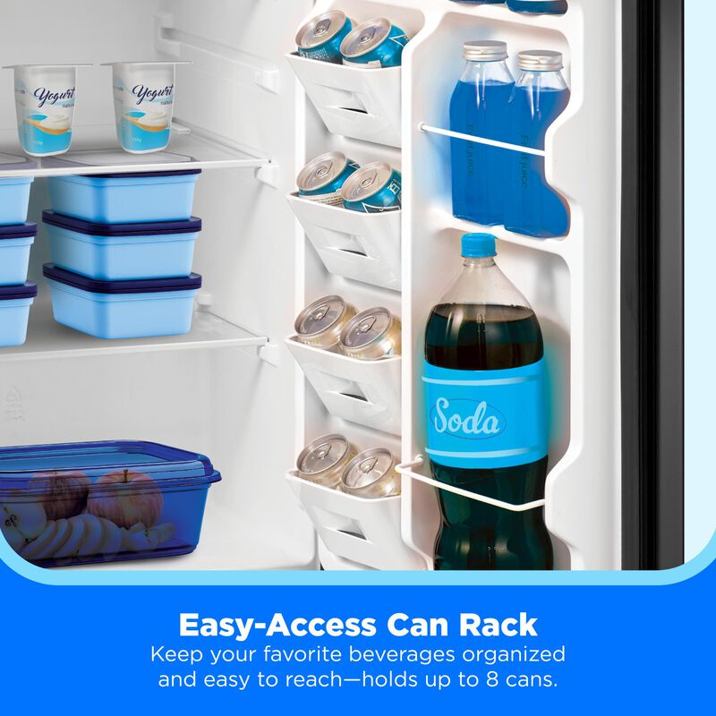 Midea 19 in. 3.3 cu. ft. Mini Fridge - Black, , hires