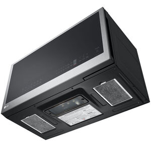 LG 30 in. 2.0 cu. ft. 1050W Smart Over-the-Range Microwave with 400 CFM & Sensor Cooking - PrintProof Stainless Steel, PrintProof Stainless Steel, hires