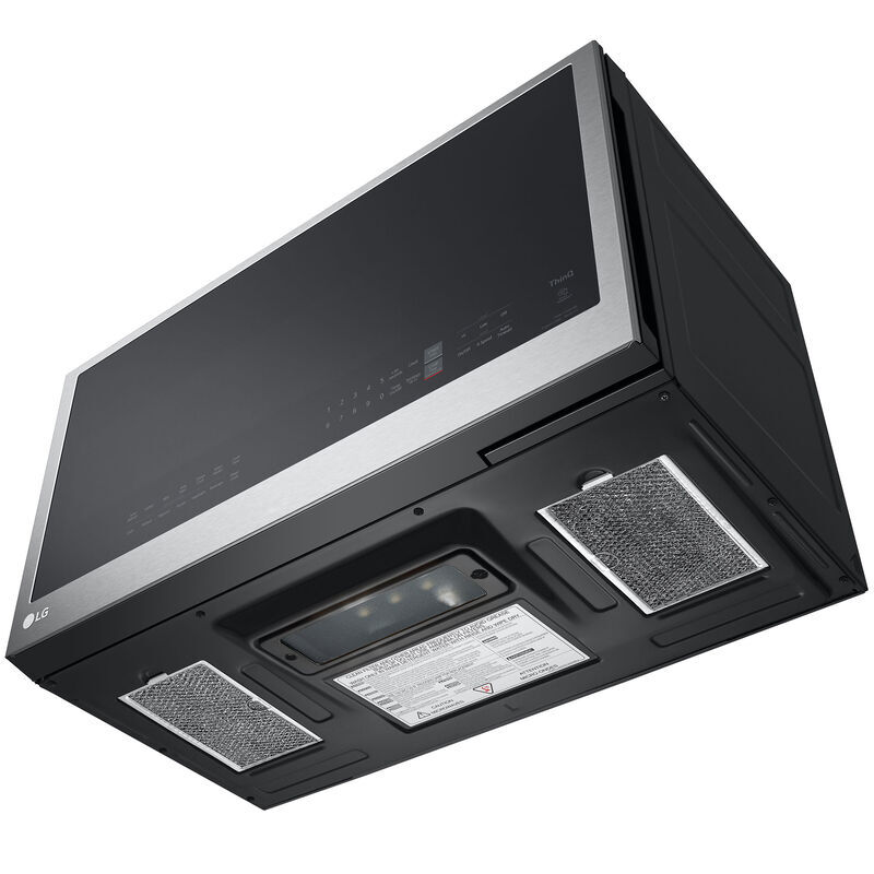 LG 30 in. 2.0 cu. ft. 1050W Smart Over-the-Range Microwave with 400 CFM & Sensor Cooking - PrintProof Stainless Steel, PrintProof Stainless Steel, hires