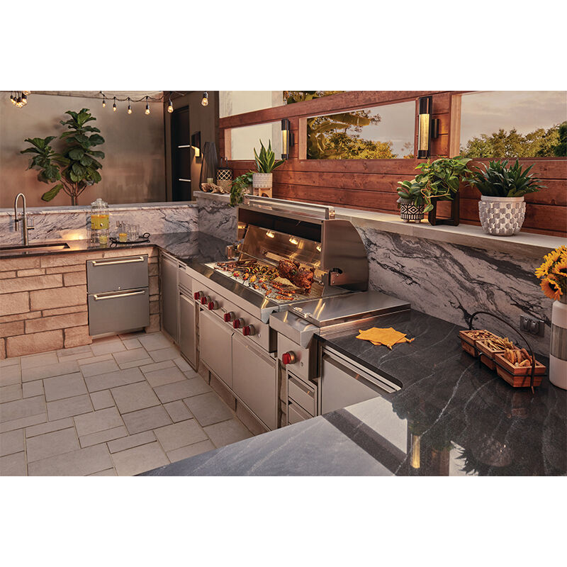 Wolf 42 in. 4-Burner Built-In Natural Gas Grill with Rotisserie