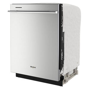Whirlpool 24 in. Top Control Dishwasher with 41 dBa Sound Level & 3rd-Rack - Fingerprint Resistant Stainless, , hires