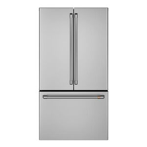 Cafe 36 in. 23.1 cu. ft. Smart Counter Depth French Door Refrigerator with Internal Water Dispenser - Stainless Steel, Stainless Steel, hires