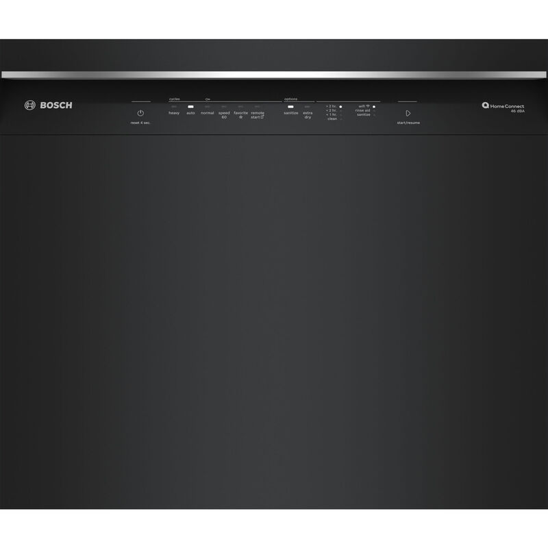 Bosch 300 Series 24 in. Front Control Smart Dishwasher with 46 dBa Sound Level, 3rd-Rack, PureDry & Pocket - Black, , hires