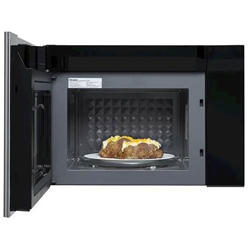 Haier 24" 1.4 Cu. Ft. Over-the-Range Microwave with 10 Power Levels, 300 CFM & Sensor Cooking Controls - Stainless Steel, , hires