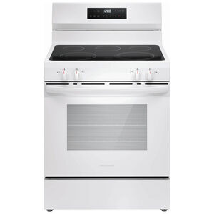Frigidaire 30 in. 5.3 cu. ft. Oven Freestanding Electric Range with 5 Smoothtop Burners - White, , hires