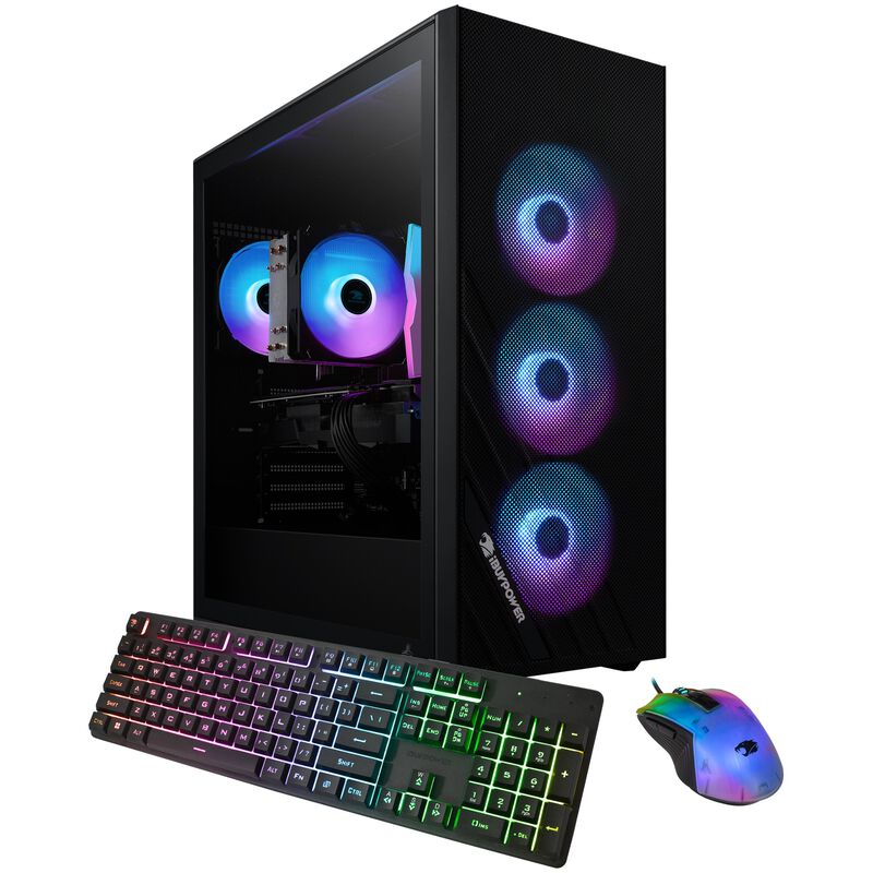 iBUYPOWER Scale Gaming Desktop with Intel Core i5-14400F, 14th Gen, 10-Core CPU, NVIDIA GeForce RTX 4060, 8GB VRAM GPU, 16 GB RAM, 1 TB SSD & Windows 11 Home - Black, , hires