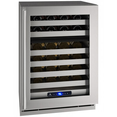 U-Line 5 Class Series 24 in. Undercounter Wine Cooler with Single Zone & 49 Bottle Capacity - Stainless Steel | UHWD524SG01A