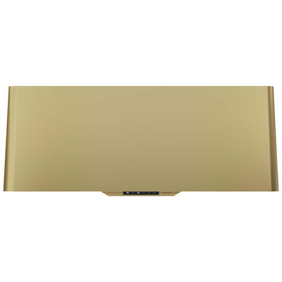 Zephyr Designer Collection 36 in. Canopy Pro Style Range Hood with 3 Speed Settings & 2 LED Lights - Satin Gold | DME-M90ASGX