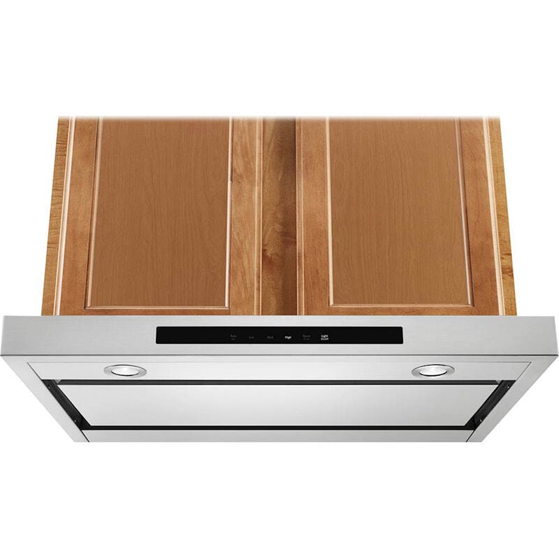 KitchenAid 36 in. Convertible Standard Style Range Hood with 400 CFM, 4 Fan Speeds & 2 LED Lights - Stainless Steel, , hires