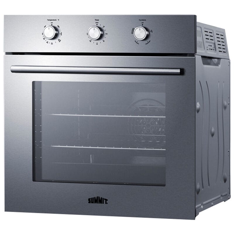 Summit 24 in. 2.3 cu. ft. Gas Single Wall Oven with Standard Convection - Stainless Steel, , hires
