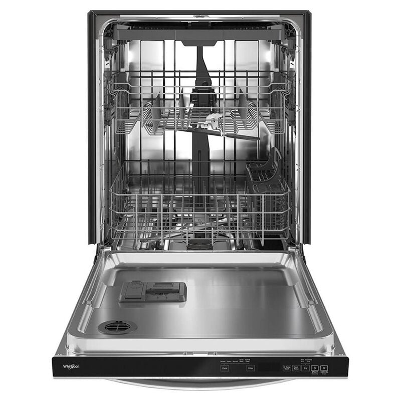 Whirlpool 24 in. Top Control Dishwasher with 47 dBa Sound Level & 3rd-Rack - Fingerprint Resistant Stainless, Fingerprint Resistant Stainless, hires
